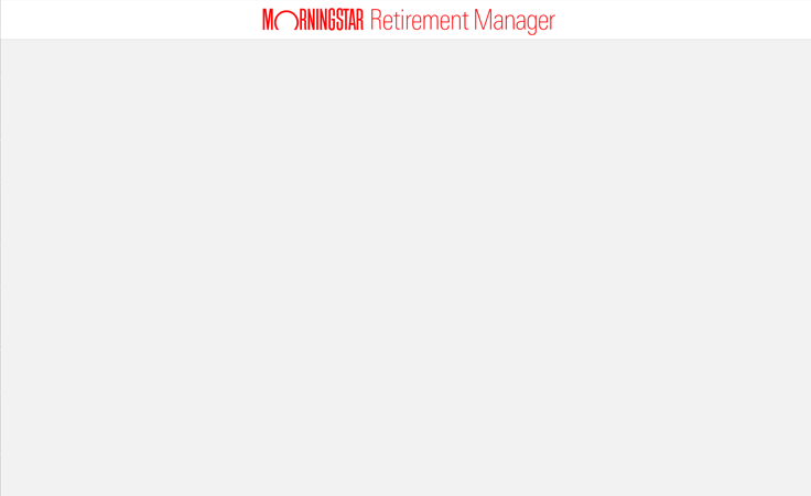 Retirement Manager above 768px wide, using the Masthead-only Page Shell with sticky behavior.