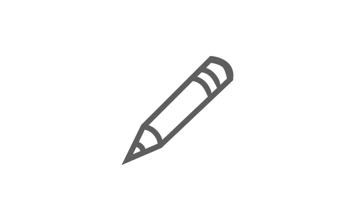 Pencil icon drawn too much detail.