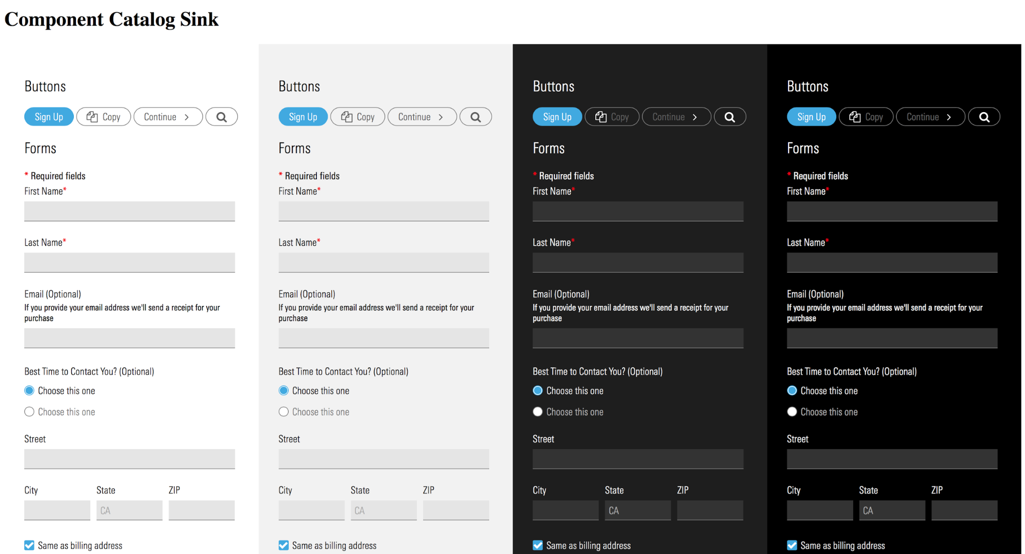 Component Catalog