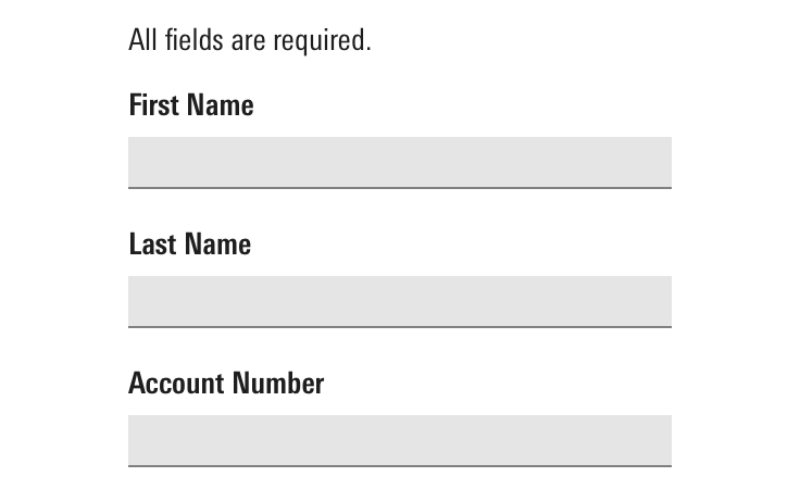 Do inform the user when all fields are required.