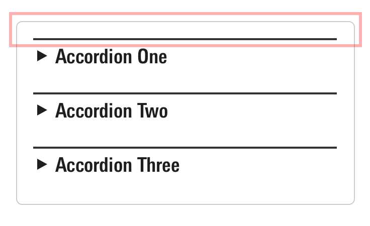 Don‘t use a border to avoid unnecessary visual noise.