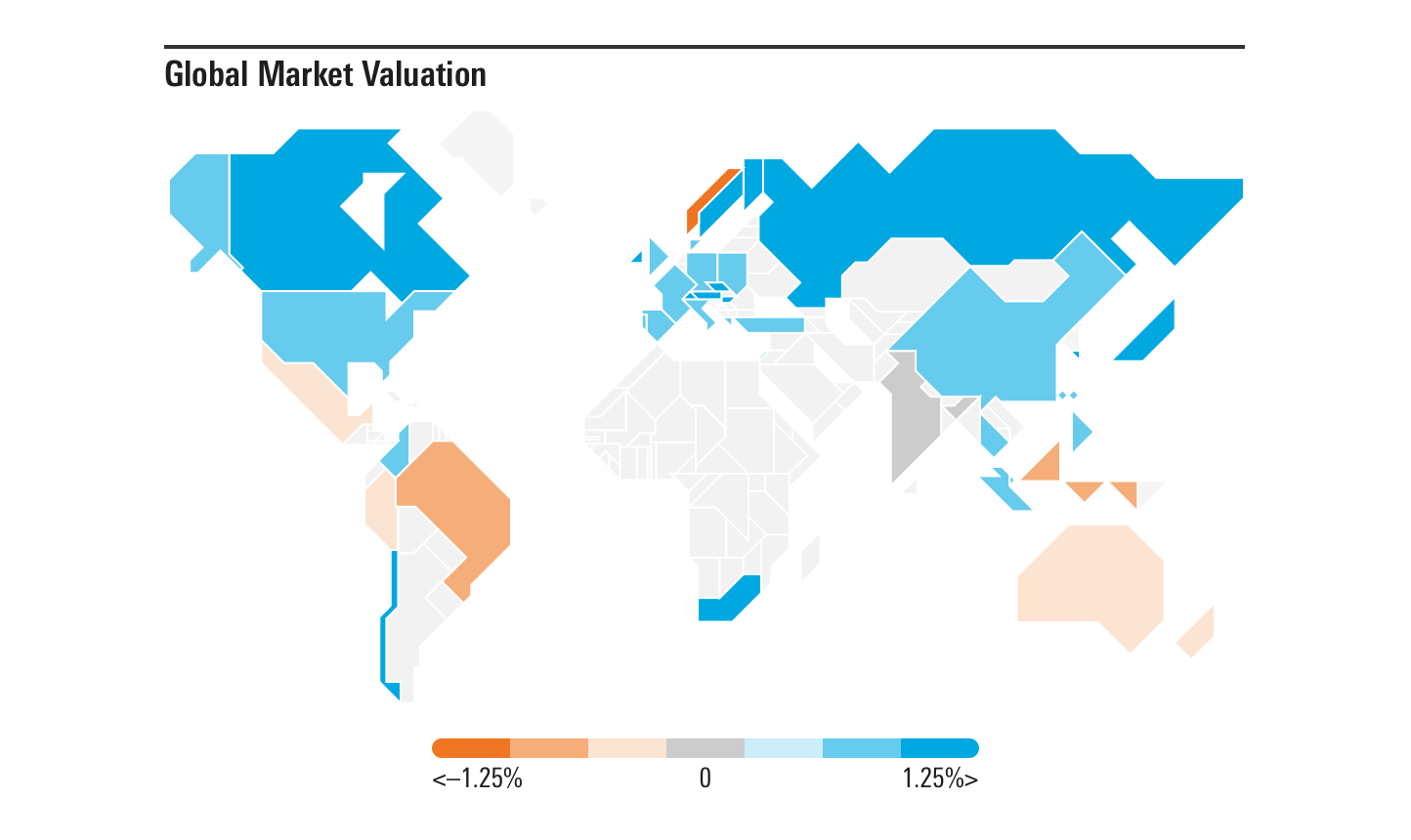 Example of how a geographical map can be paired with a header to clearly label what the map represents.