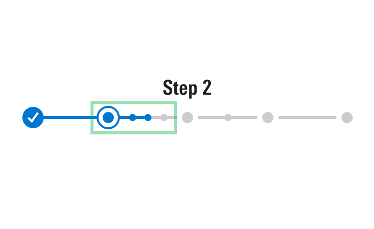 Do persist a large step‘s active state until all subsequent small steps are completed.